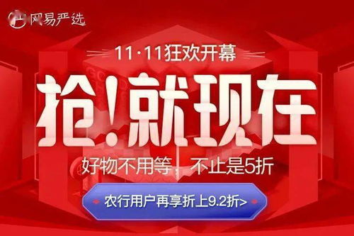 今年11.11,農行攜手嚴選大促銷,比網易嚴選app更劃算